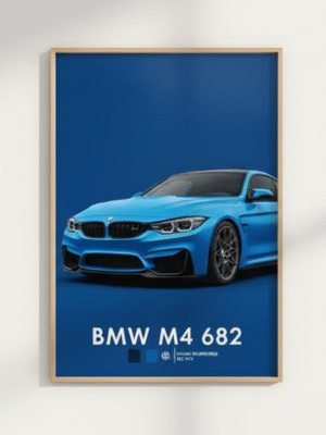 Premium BMW Metal Wall Art Poster