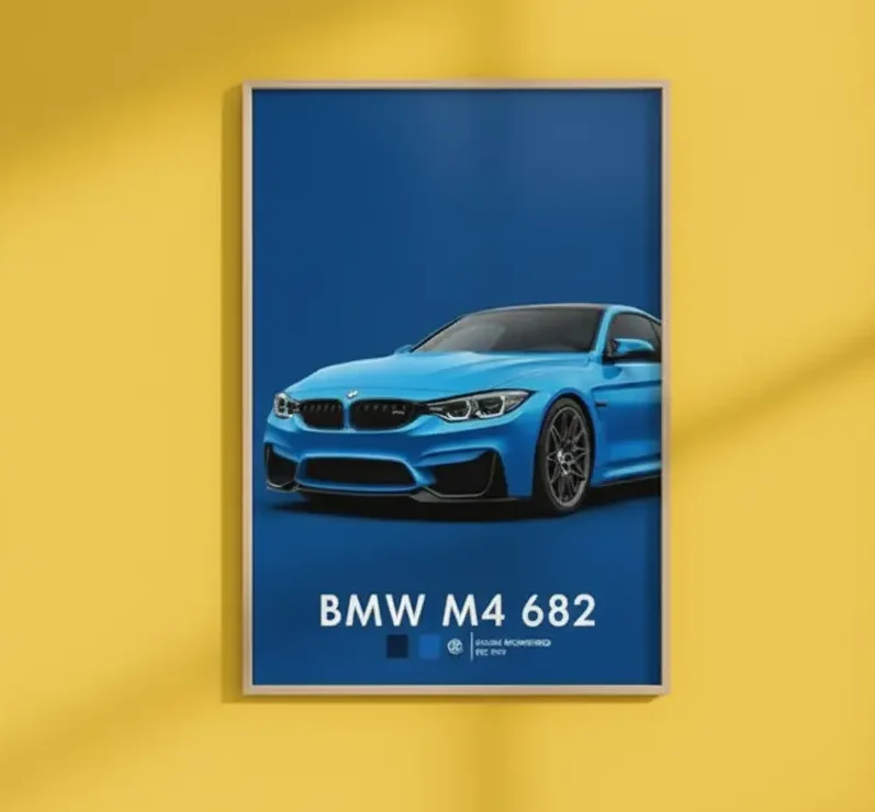 Premium BMW Metal Wall Art Poster - Image 2